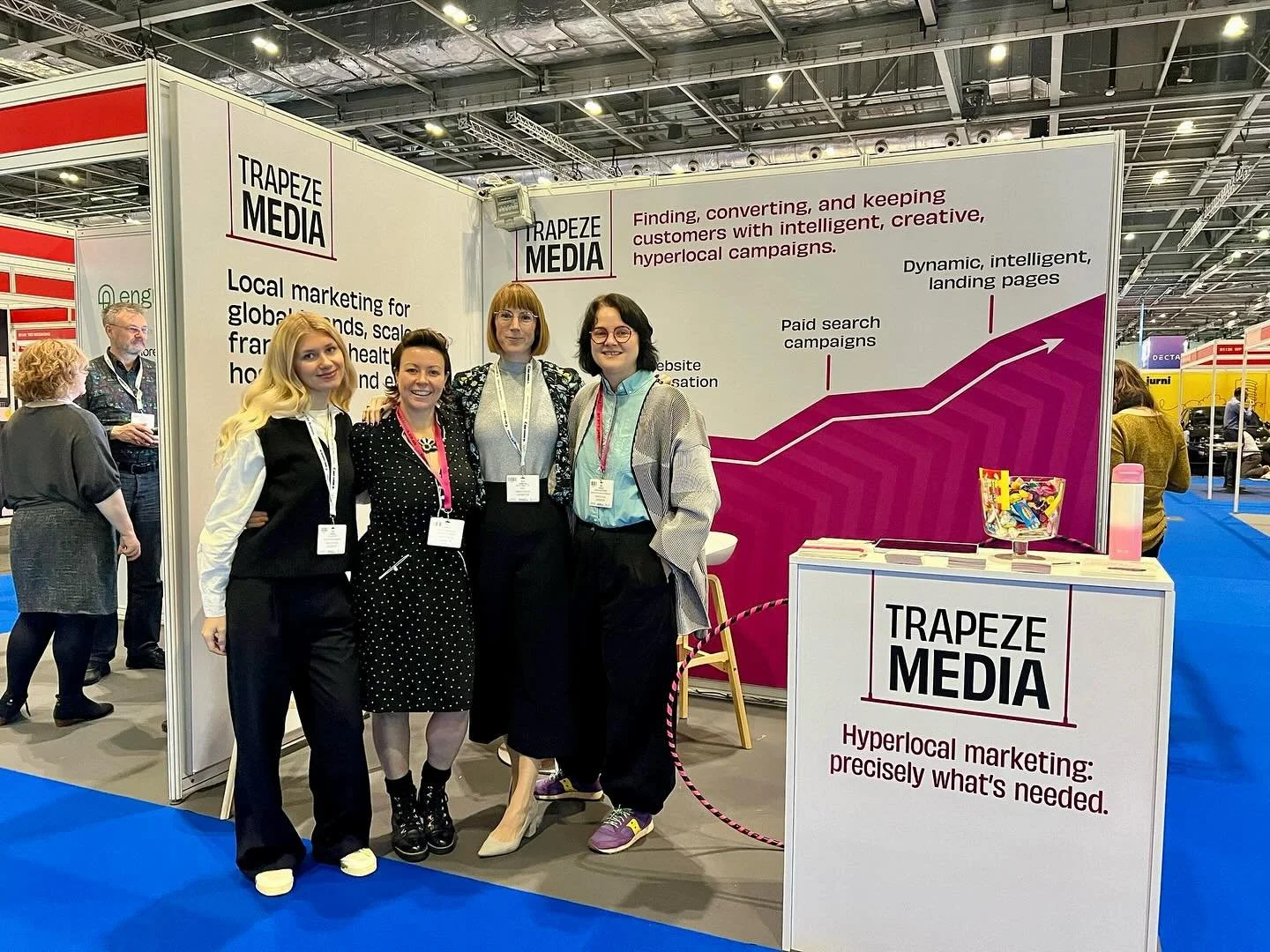   The Trapeze Media team in action!  