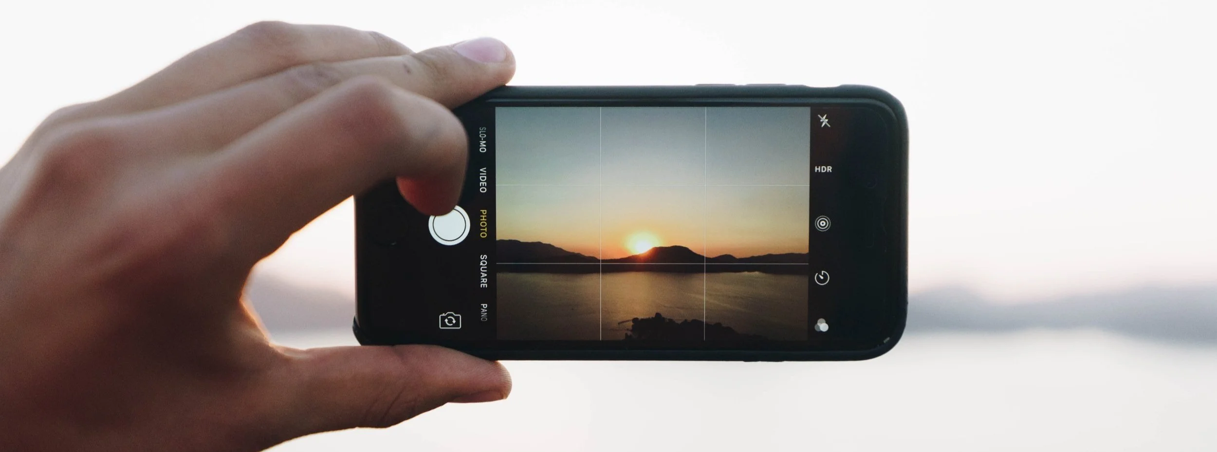 Using the guidance grid will help you compose your smart phone photos.